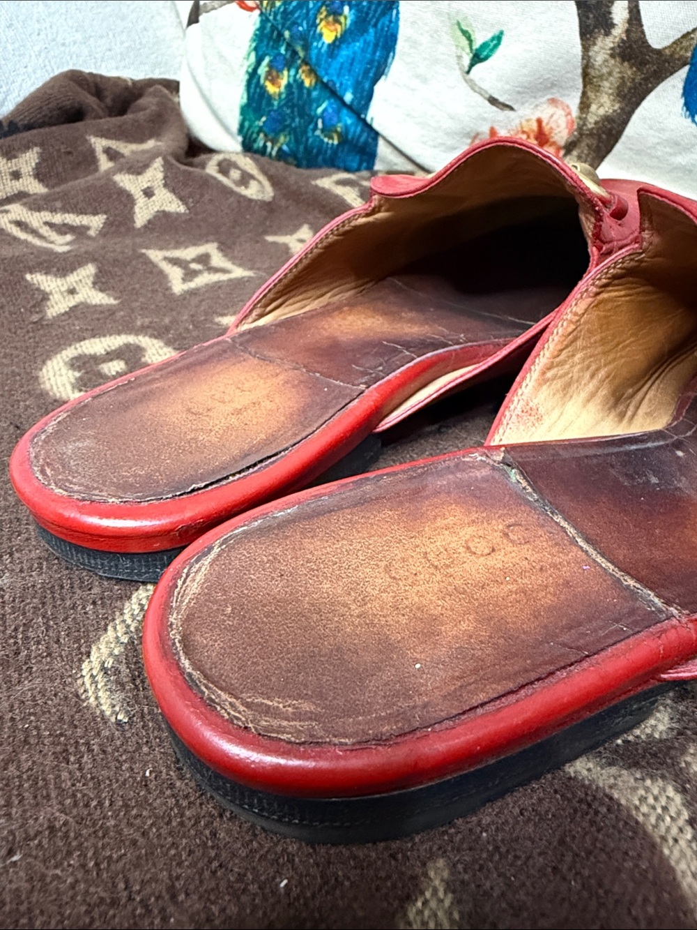 GUCCI WOMEN'S LOAFERS PRINCETOWN RED - Picture 10 of 12